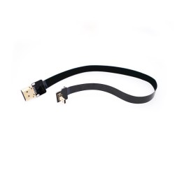 Ultra dünnes Mikro D1 HDMI auf Standard HDMI Flachbandkabel 50cm