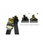 Ultra dünnes Mikro D1 HDMI auf Standard HDMI Flachbandkabel 50cm