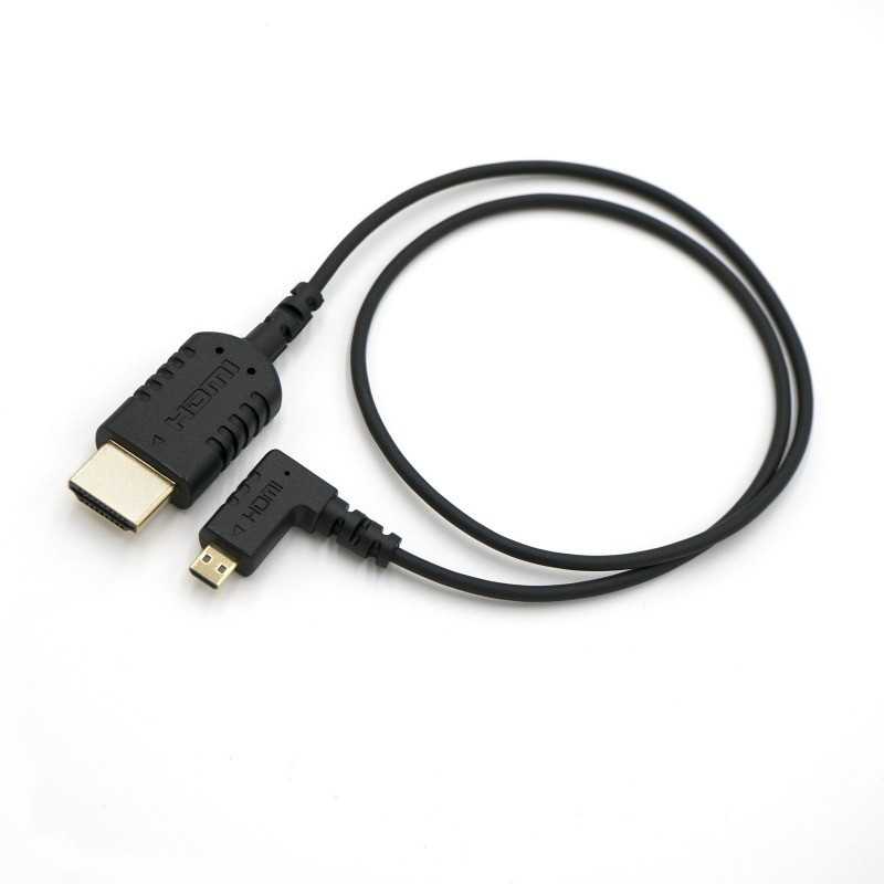 Ultra dünnes Mikro HDMI auf Standard HDMI Kabel 70cm