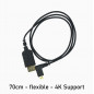 PFY - Ultra dünnes 4K HDMI Kabel 70cm - Type A auf Type D90 PFY - Ultra dünnes 4K HDMI Kabel 70cm - Type A auf Type D90