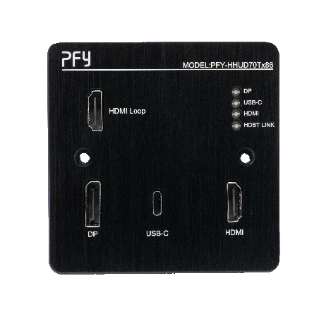 Wall Mount HDBT Transmitter PFY-HHUD70Tx86